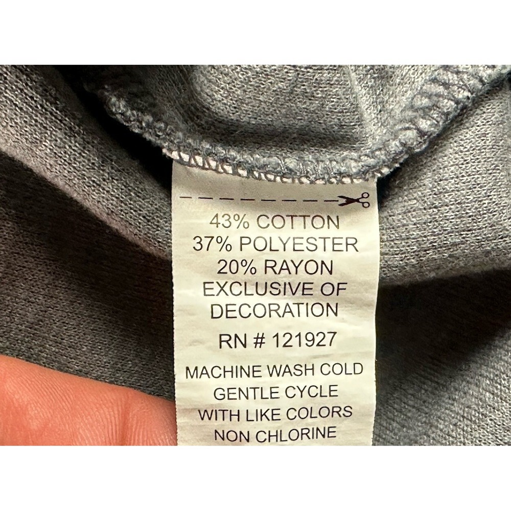 Johnnie O Men's 1/4 Snap Knit Pullover Sweater Size 2XL Gray L/S Ribbed Mock - Picture 6 of 8